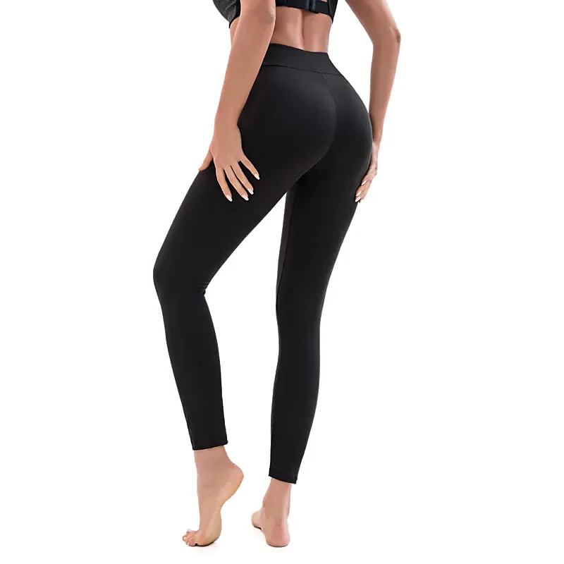 Women's High Waist Solid Color Yoga Leggings