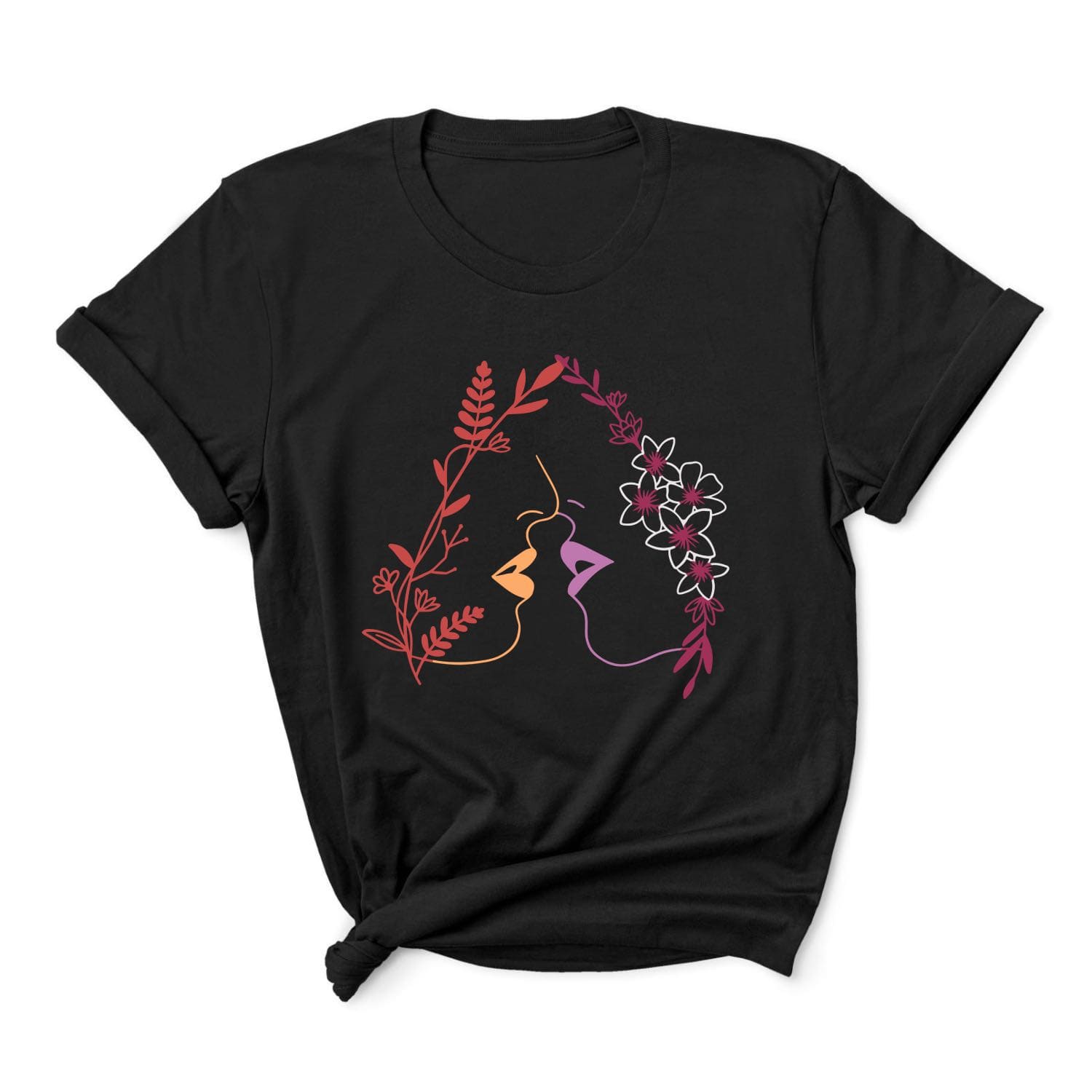 Kissing lesbians t-shirt