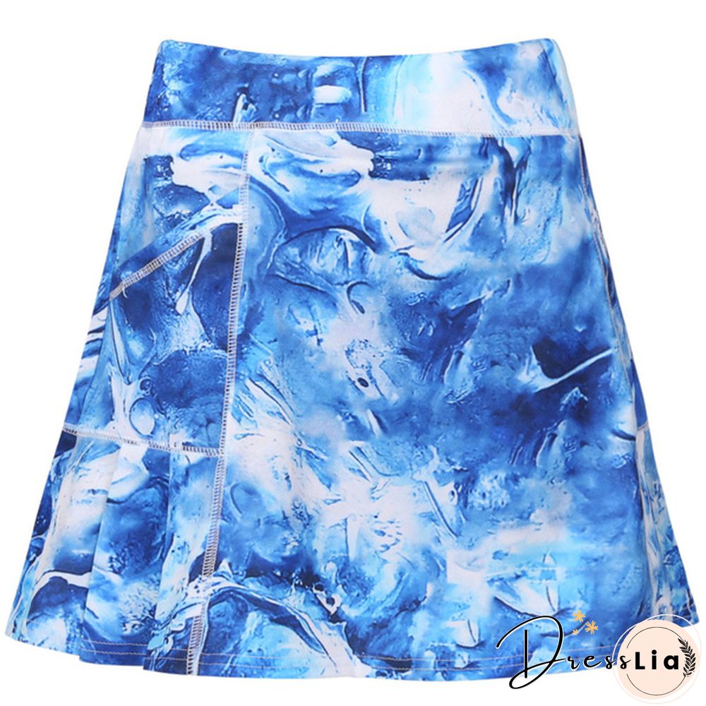Women's Athletic A-Line Skirt Tennis Golf Skirt With Shorts Workout Running Skort