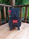 Staffordshire Bull Terrier Pet Planter, Birthday Gift