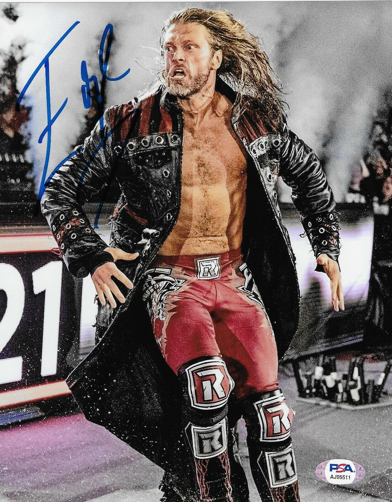 Edge WWE HOF Rated R Superstar Signed Autograph 8x10 Photo Poster painting #4 w/ PSA COA