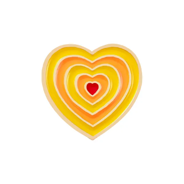 Foto del pin Corazón Arcoíris Cálido