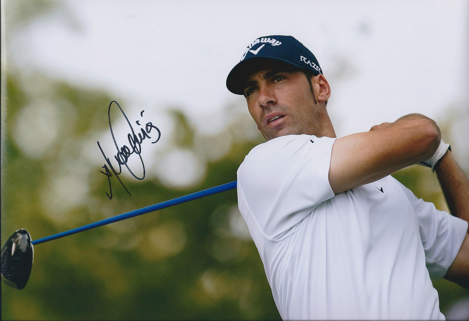 Alvaro QUIROS SIGNED Autograph 12x8 Photo Poster painting AFTAL COA RARE Golf Image