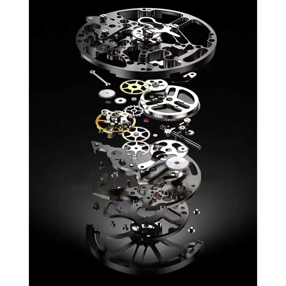 Fashion Men's Automatic Mechanical Watch Silicone Waterproof Sports Watch