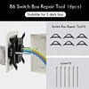 86 118 Type Switch Socket Bottom Box Repair Screw Broken Old Mounting Box Fast Recovery Simple Installation Without Dismantling