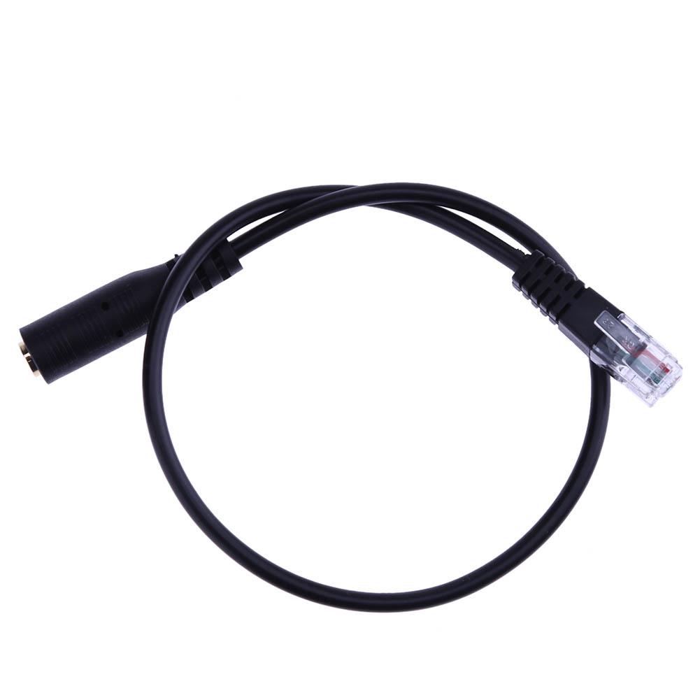 

1pc 3.5mm Audio Jack Female to Male RJ9 Plug Adapter Converter Cable, 501 Original