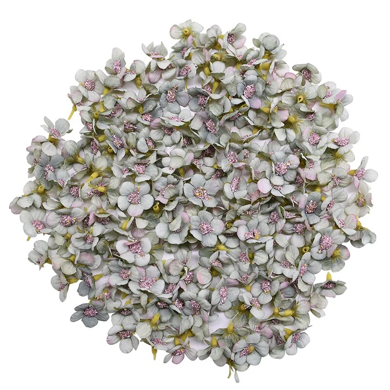 50Pcs 2cm Multicolor Daisy Flower Heads Mini Silk Artificial Flowers for Wreath Scrapbooking Home Wedding Decoration