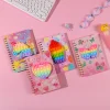 Novelty Pressure Release Cartoon A5 Portable Writing Paper Notebooks Adult Student Kids Cute Stationery Gift