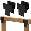 [US Local Warehouse] 2 Pack Pergola Brackets 6x6 (Actual 5.5x5.5in) Posts Caps Tie Brackets Galvanized Steels Gazebo Hardware Kit for Gazebos Deck & Porch Post To Beam
