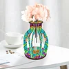 Vase Mandala En Bois-Ornement De Bricolage