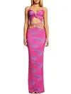 Lace-Up Backless Bodycon Maxi Dress