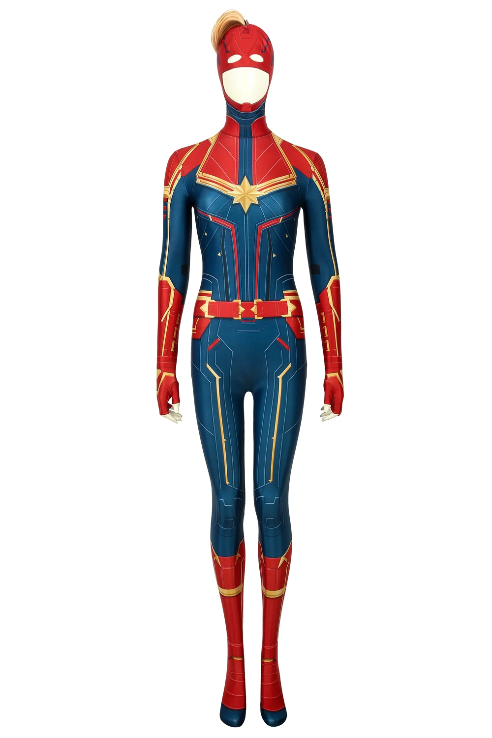 Captain Marvel Ms. Marvel Carol Danvers Jumpsuit Costume