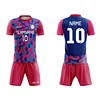 Free Prints Top Men Custom Pink Football Teams Soccer T-shirts Sets Kids Uniformes Shirt De Futbol Soccer Uniforms From China