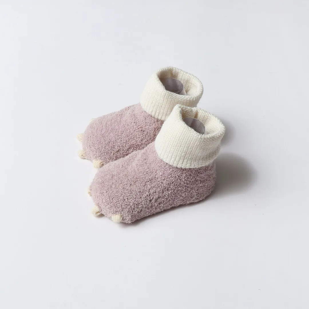0 to 18 M Autumn Winter Anti-slip Baby Socks Thicken Warm Newborns Infants Girls Fleece Socks Cute Boys Socks
