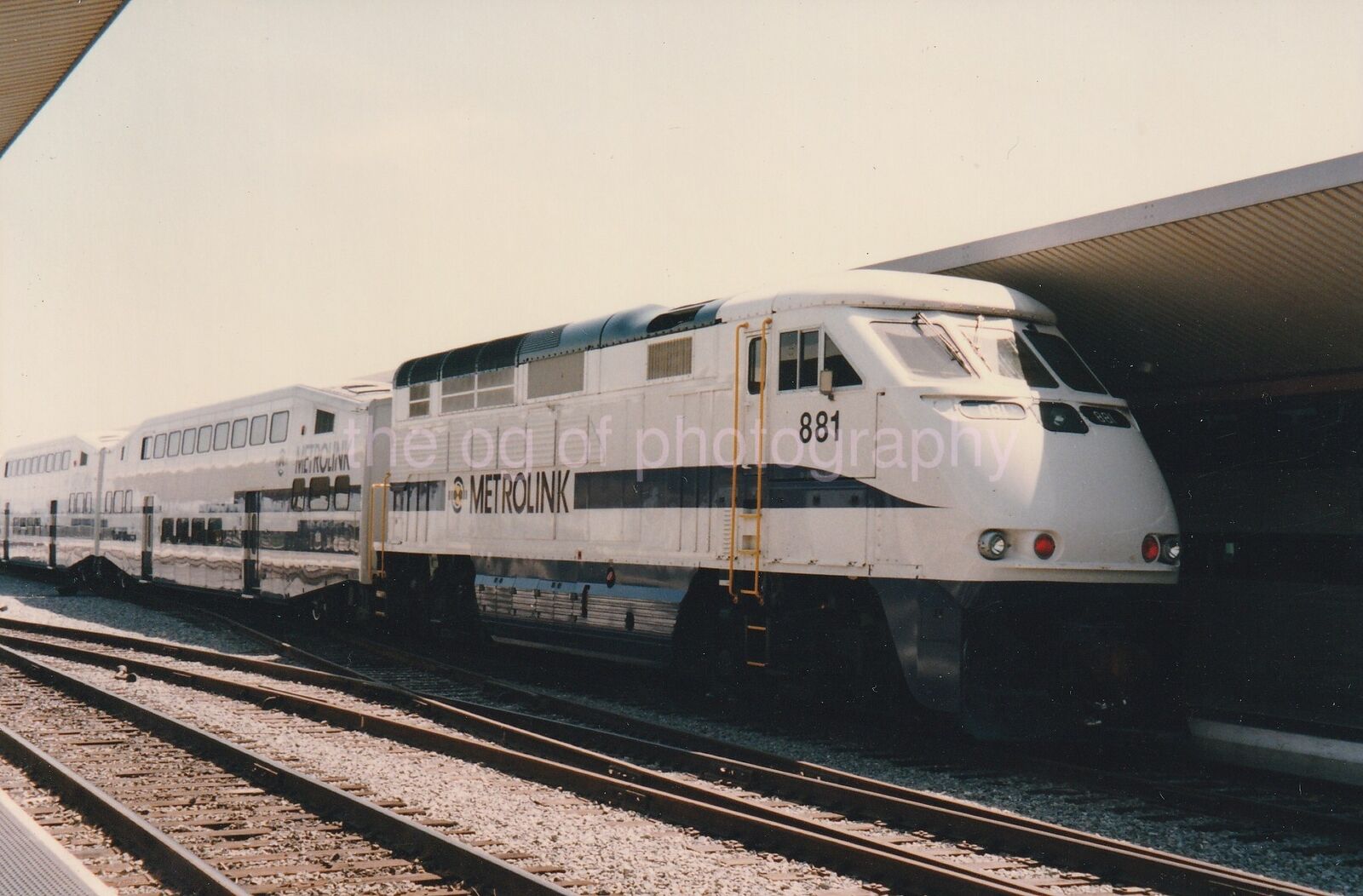 LOS ANGELES Train Photo Poster painting ColorOriginal Snapshot METROLINK 811 1 S