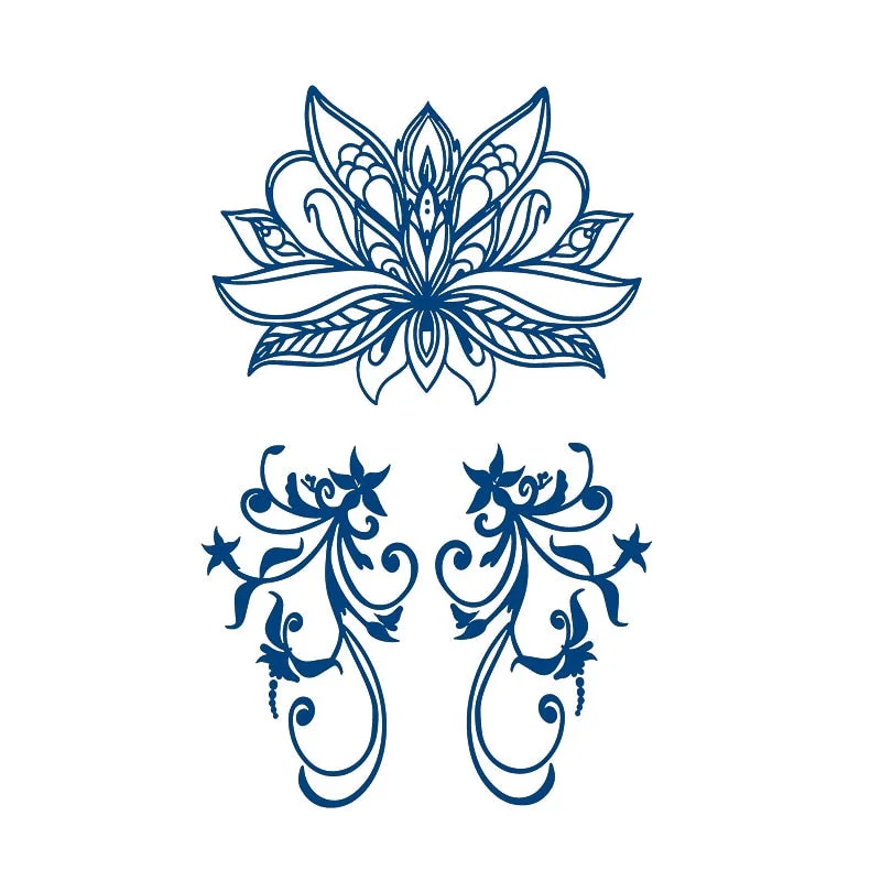 GH1-50 Herbal Juice Tattoo Sticker Semi-permanent Men and Women Long-lasting Waterproof Sweat Plant Juice Tattoo Sticker