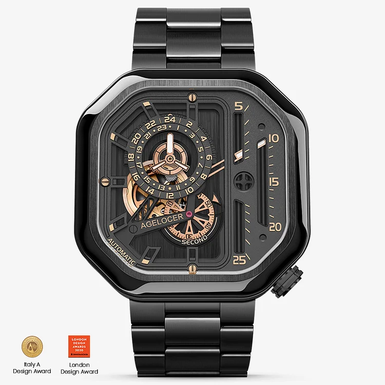 AGELOCER racing series automatic mechanical watch luxury gold