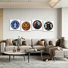 Promotion 4Pcs/set Diamond Painting-DIY Full Round Drill Halloween(30*30 CM)