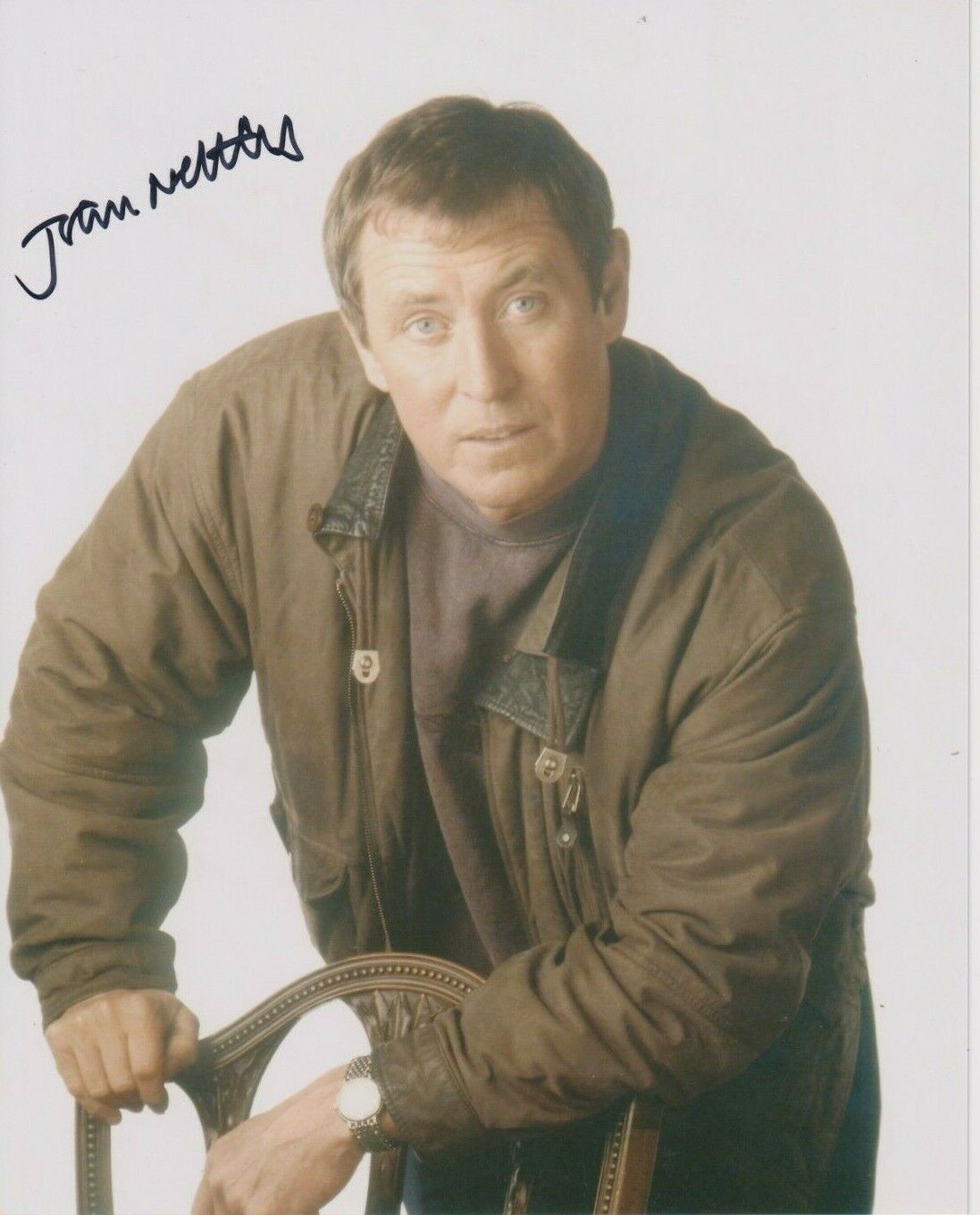 John Nettles signed 10 x 8