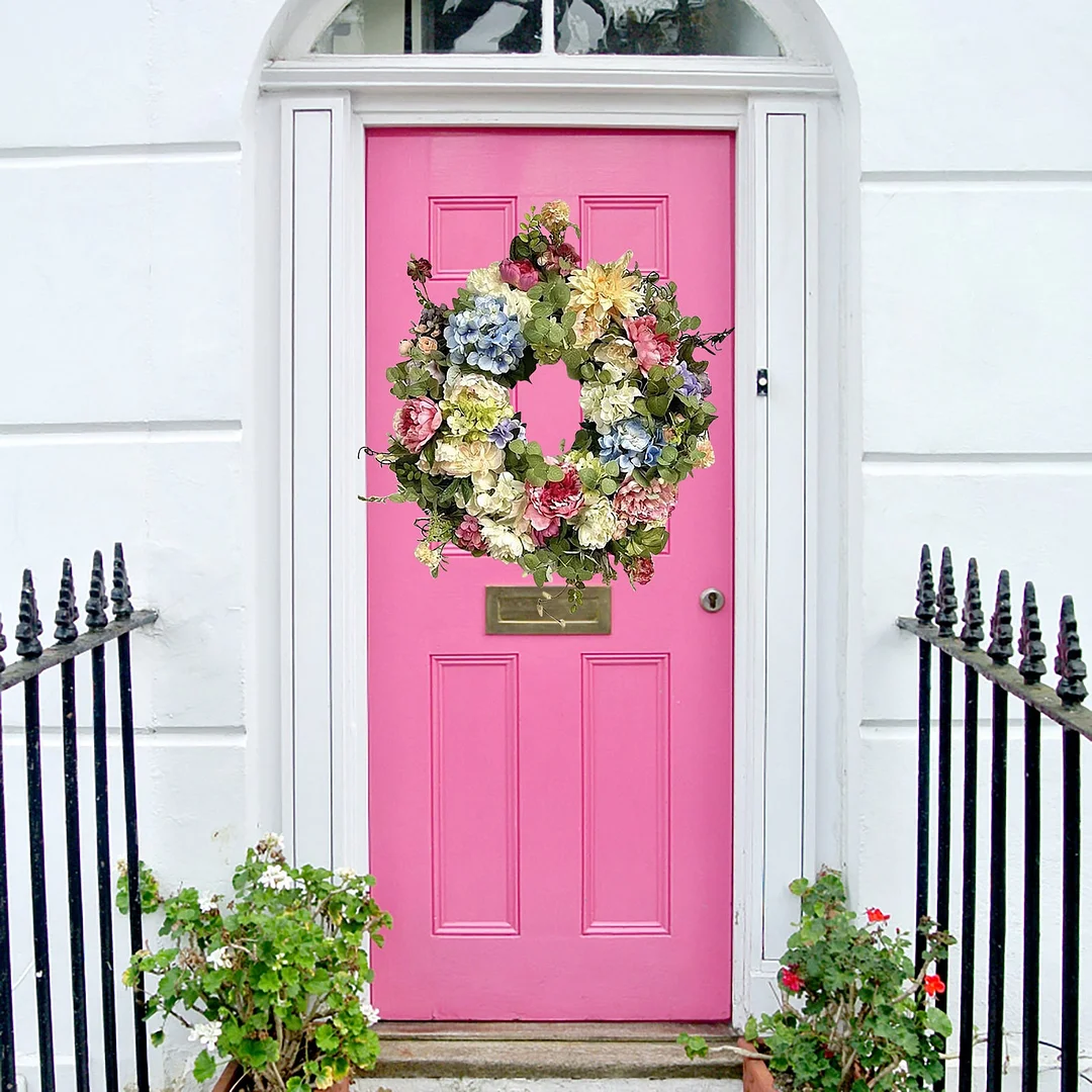 Small fresh pastoral style simulation flower door hanging
