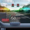 Universal Car HUD On-BD GPS Head Up Display with Speed RMP Water Temperature Overspeed Alarm Digital Speedometer Works for Most Cars
