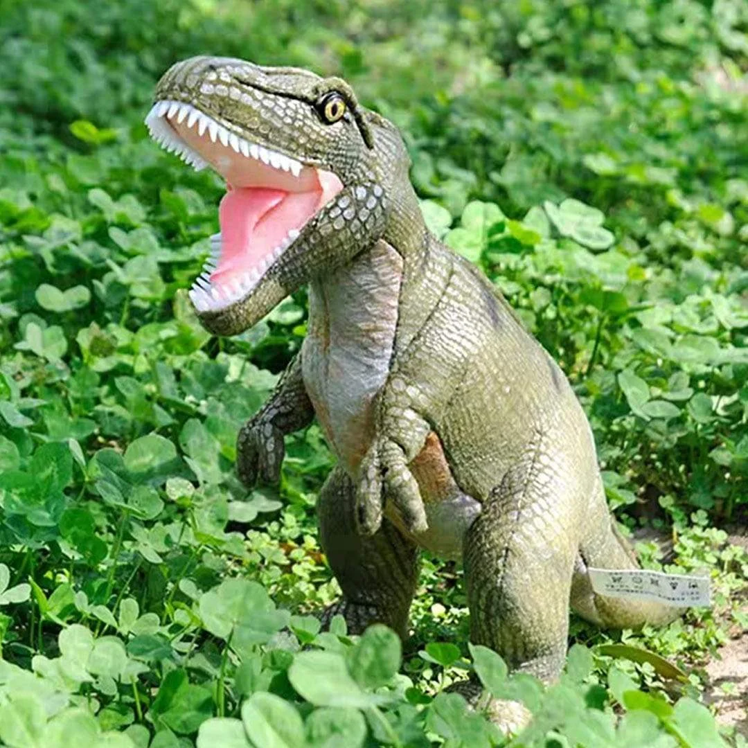 Shiny Dinosaur Tyrannosaurus Triceratops Spinosaurus Stegosaurus Brachiosaurus Soft Plush Doll Toy for Toddler and Kids