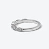 14K White Gold Round Lab Diamond Millegrain Wedding Ring