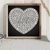 DIY Pearl Painting Love for Home Wall Decor(25x25cm)