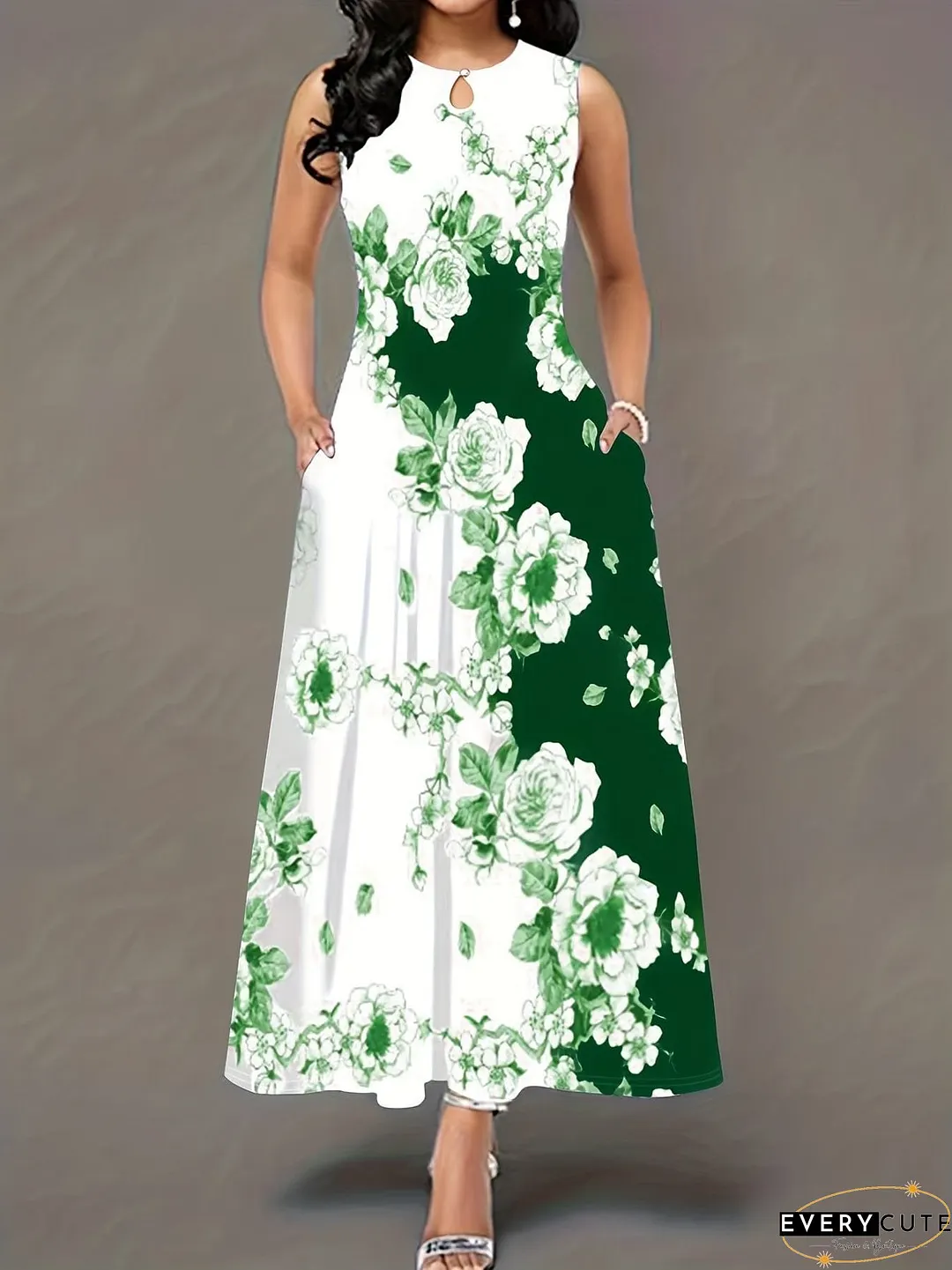 Plus Size Floral Dress