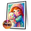 Diamond Painting -DIY Round Drill Snowman and Girl
