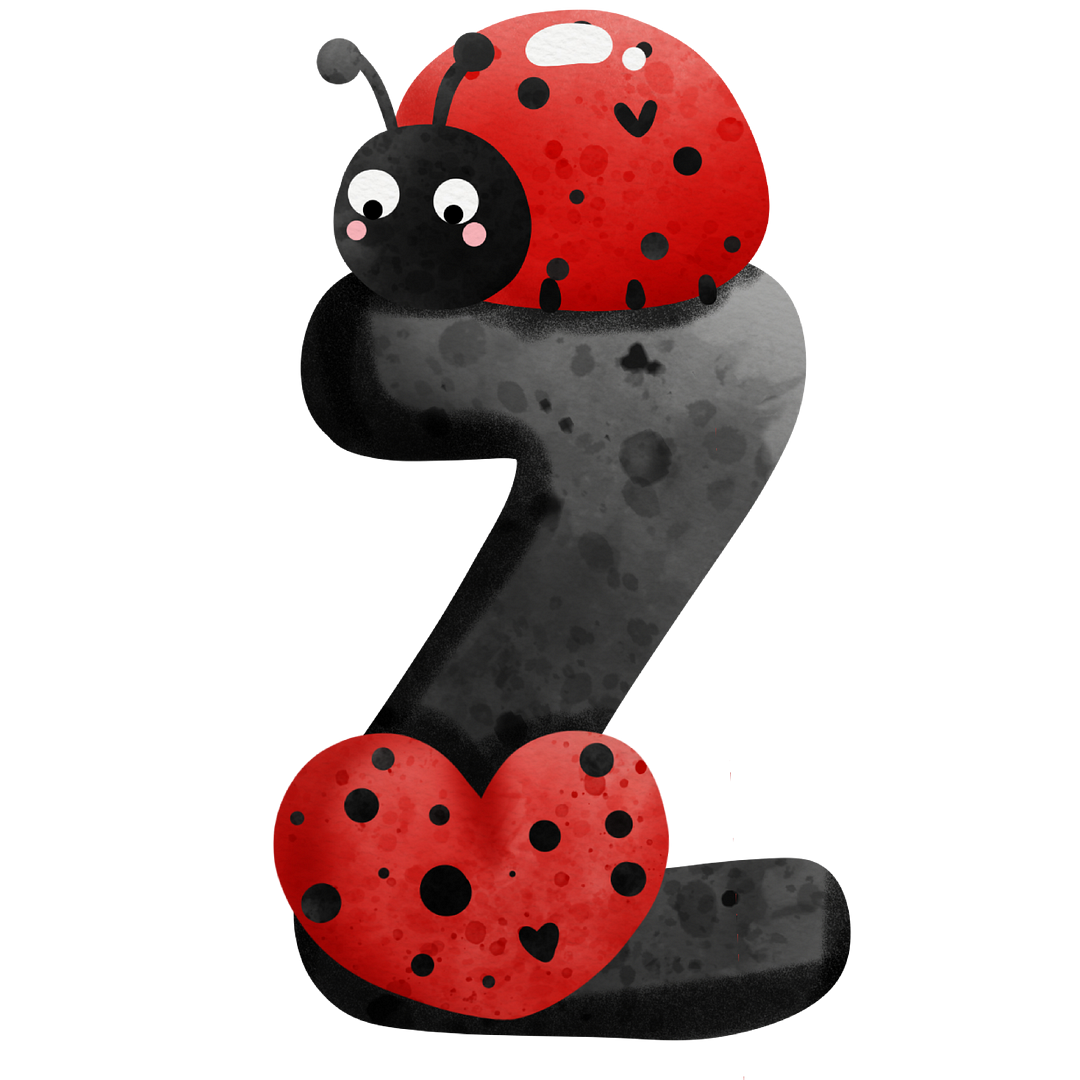 Diamond Painting - Full Round/Square Drill - Ladybug Alphabet(30*30 - 50*50cm)