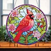 Diamond Painting Acrylic Single-Side Cardinal Hanging Pendant for Office Decor