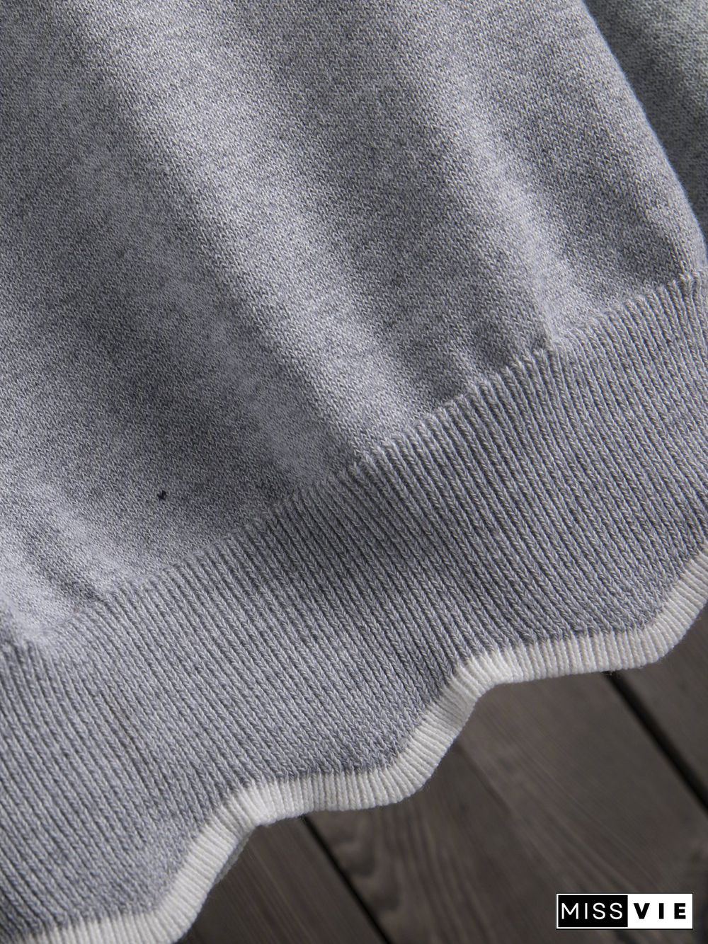 Plus Size Solid Loose Fit Women Pullover Wool Knit Sweaters