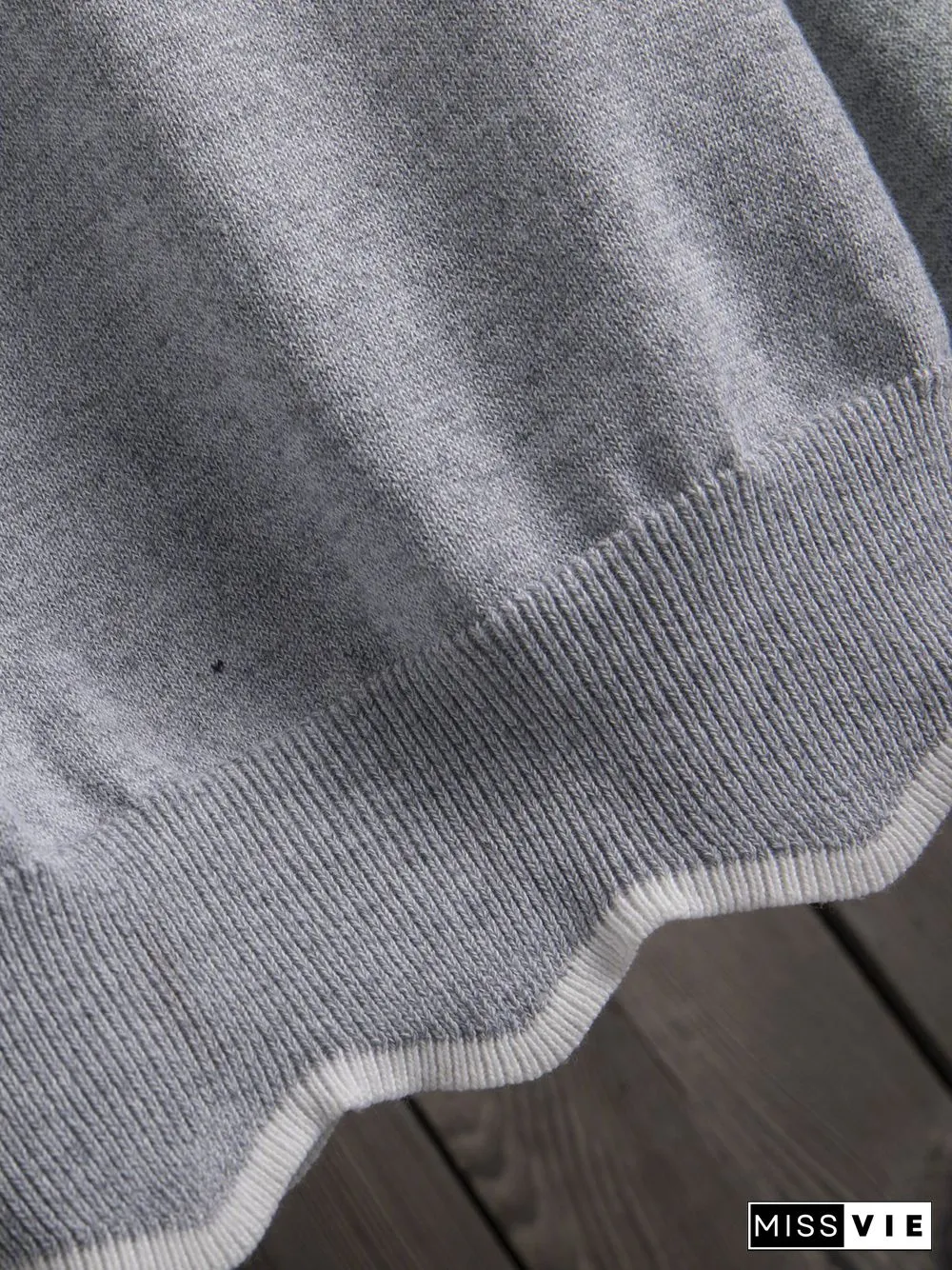 Plus Size Solid Loose Fit Women Pullover Wool Knit Sweaters
