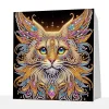 (Pre-Framed)Cat-Special Shape Diamond Painting Kit(25x25cm)