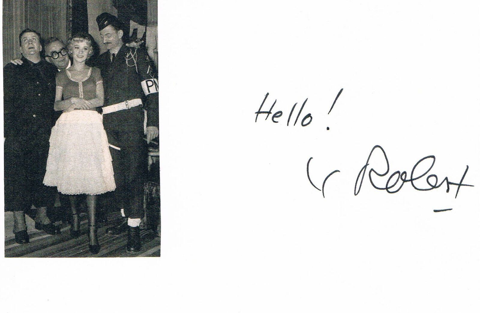 Yves Robert 1920-2002 genuine autograph signed card 4x6