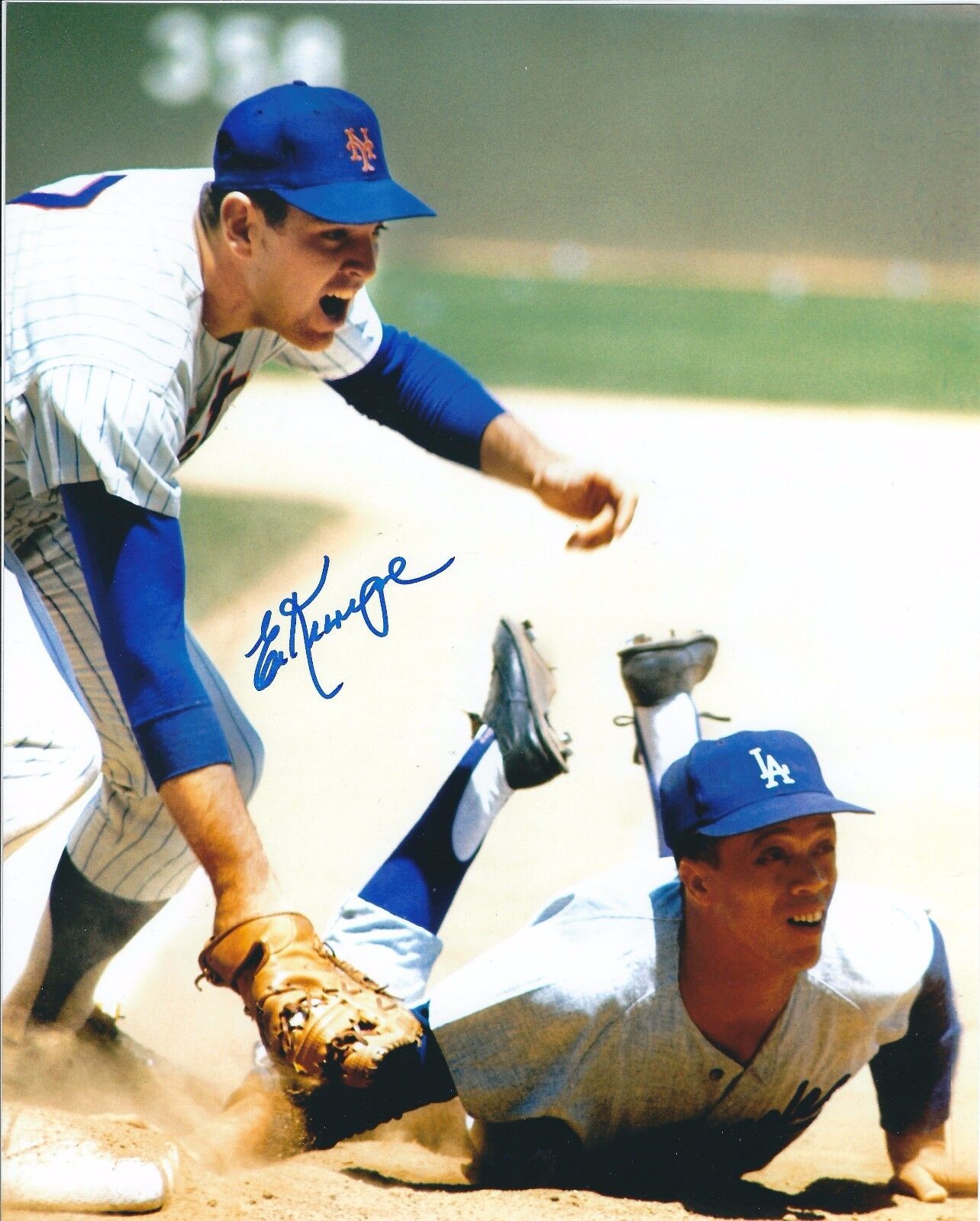 Signed 8x10 ED KRANEPOOL New York Mets Autographed Photo Poster painting - COA