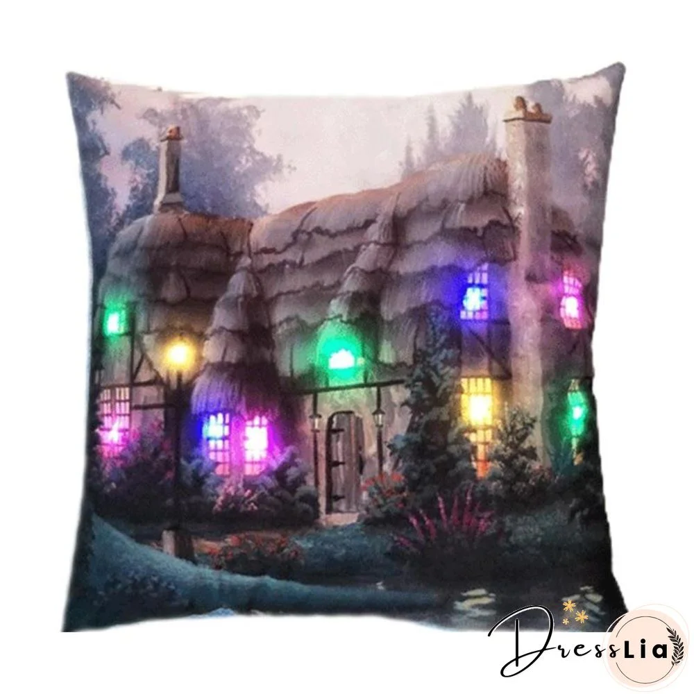 Halloween Christmas LED Lighting Cushion/Pillows Cover