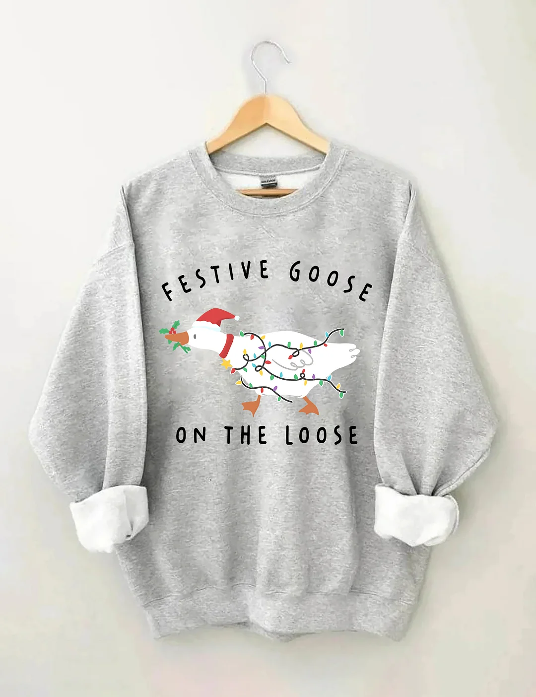 Funny Christmas Goose Sweatshirt