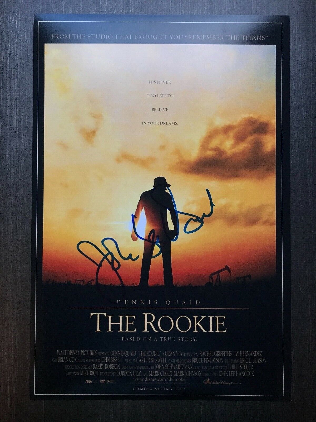 * JOHN LEE HANCOCK * signed 12x18 Photo Poster painting poster * THE ROOKIE DIRECTOR * PROOF * 1