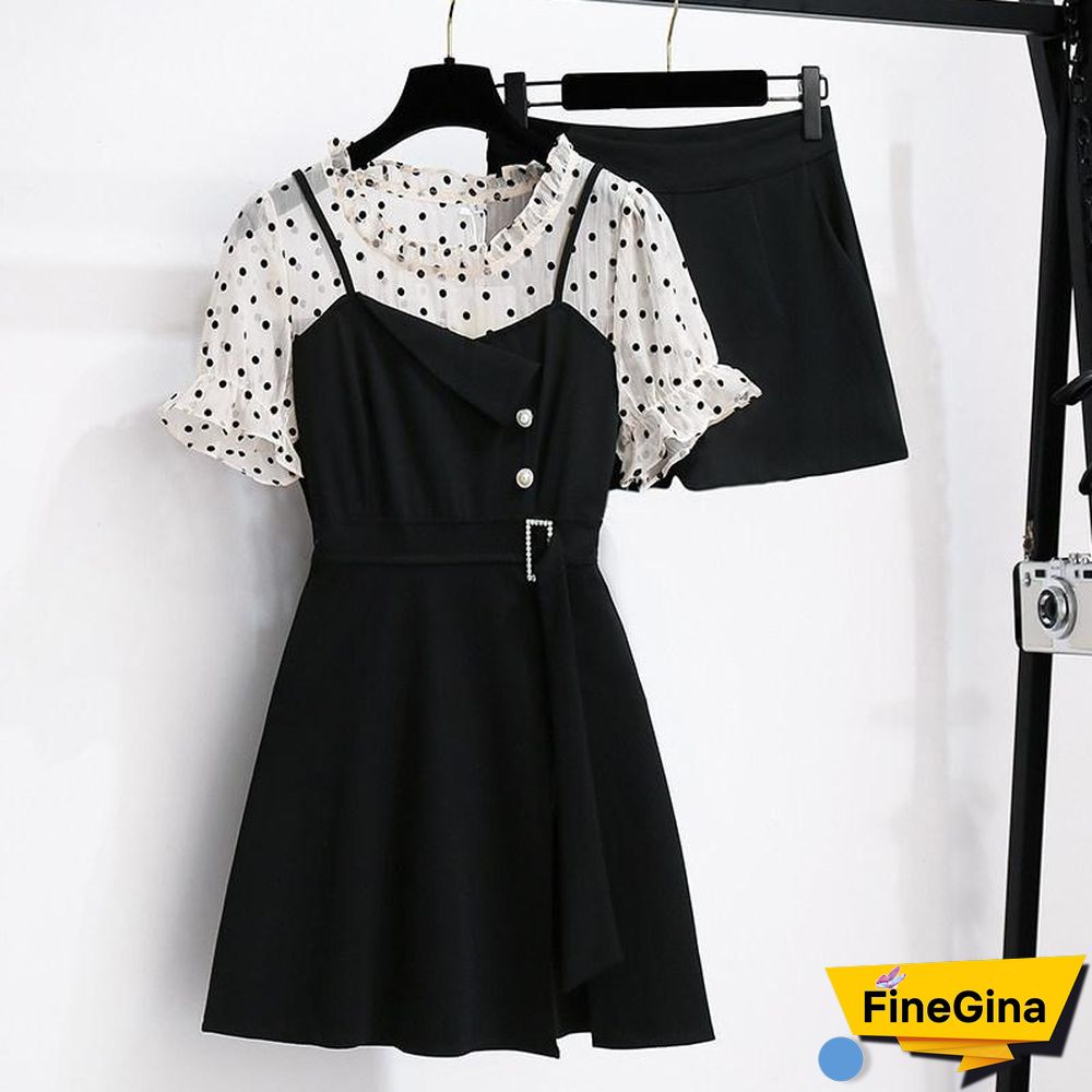 Fashion Pokla Dots Two-Piece Set P11638