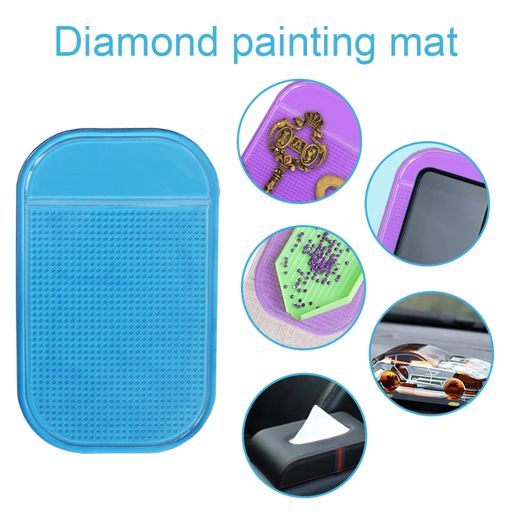 Anti-Slip Diamond Painting Tray Resin 5D Picture Drawing Pad Holder Tools【Random Color】