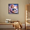 Diamond Painting-DIY Full Round Drill Girl and Dog