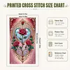 Enchanted Rose Heart-11CT Stamped Cross Stitch 40*70cm(Big Size) tapestrymarket