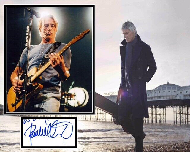 PAUL WELLER SIGNED Photo Poster painting MOUNT UACC REG 242