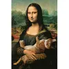 (Grande Taille) Mona lisa-peinture diamant ronde compl&egrave;te-40*60cm