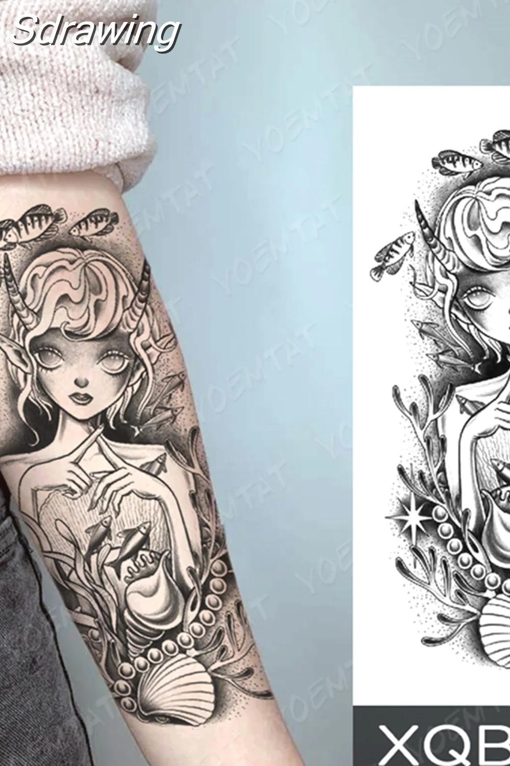 Sdrawing Temporary Tattoo Sticker Butterfly Flower Totem Flash Tatto Y2k Style Body Art Arm Leg Waist Fake Tatoo Men Women