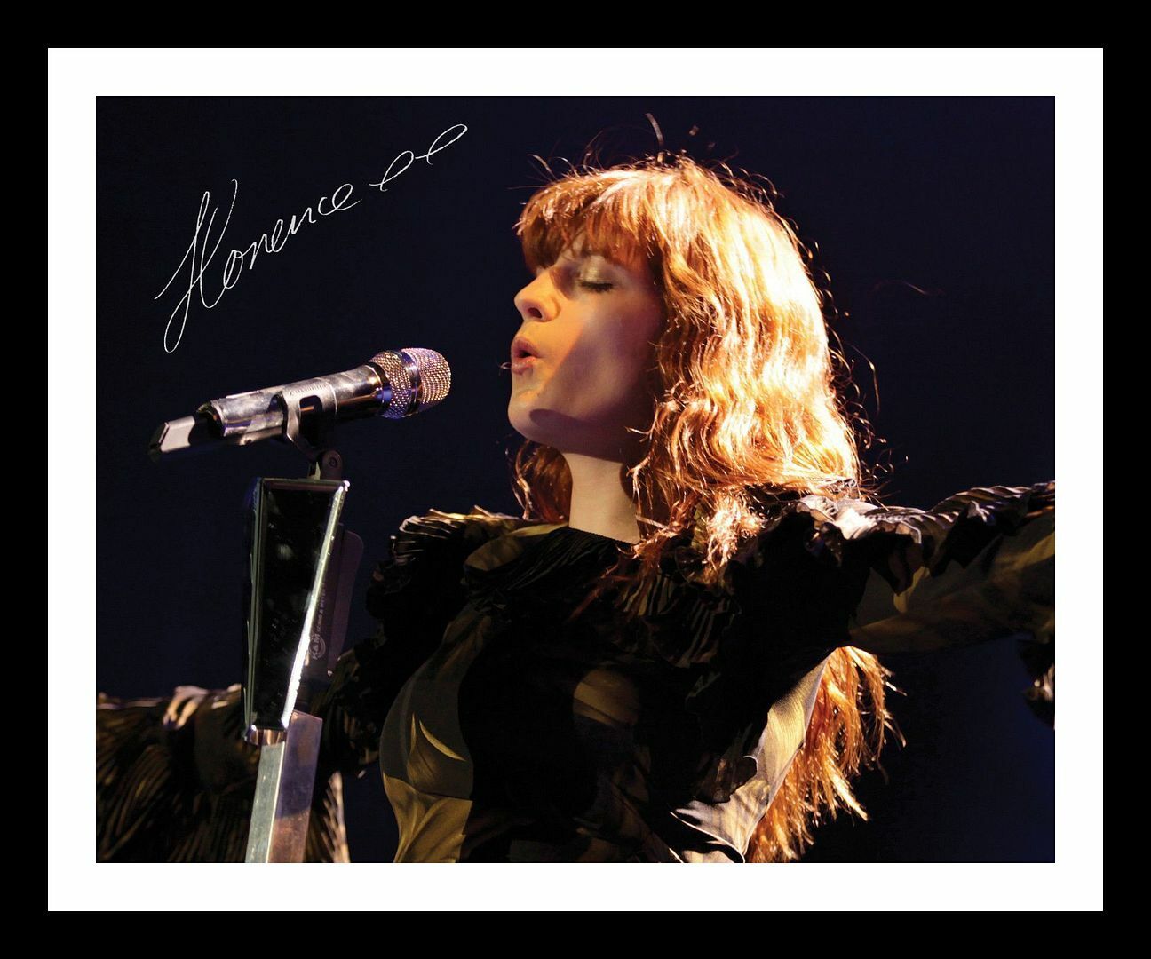 Florence Welch Autograph Signed & Framed Photo Poster painting