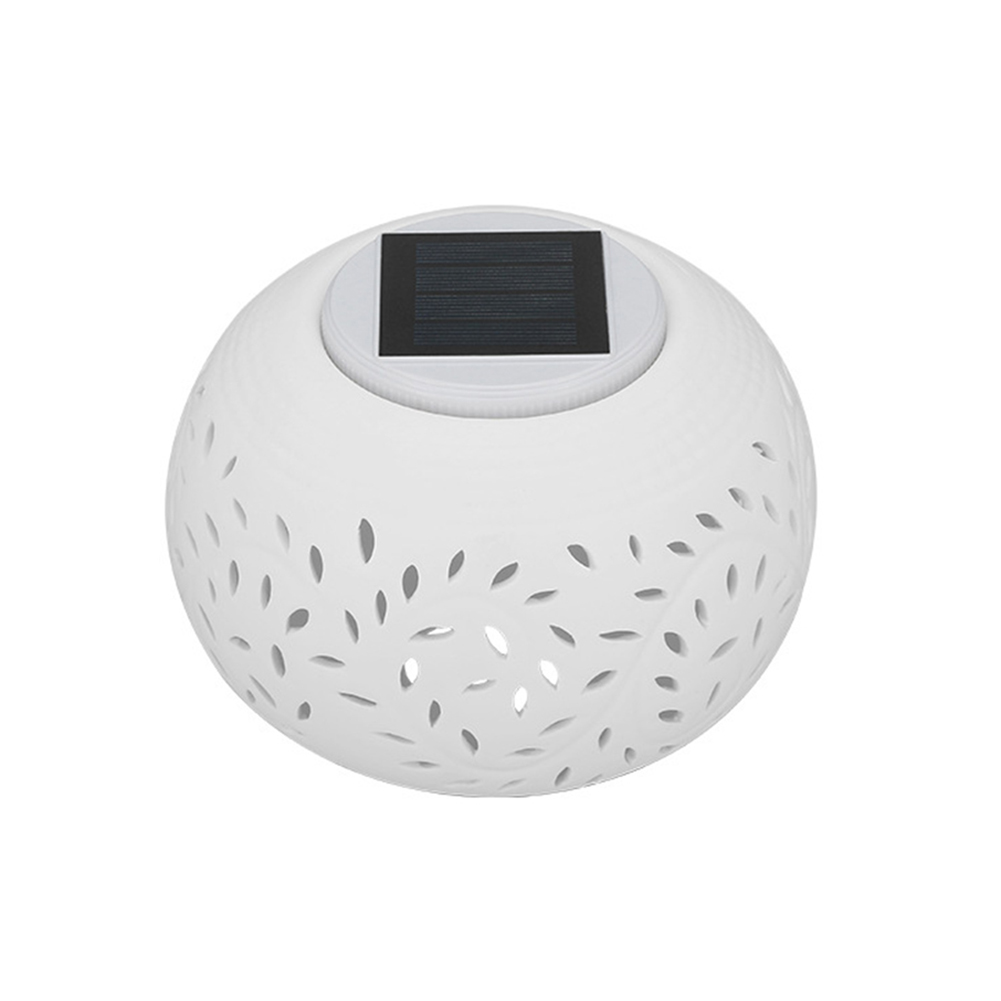

Solar Lamp Outdoor Waterproof Courtyard Decor Colorful Hollow Ceramic Light, 501 Original