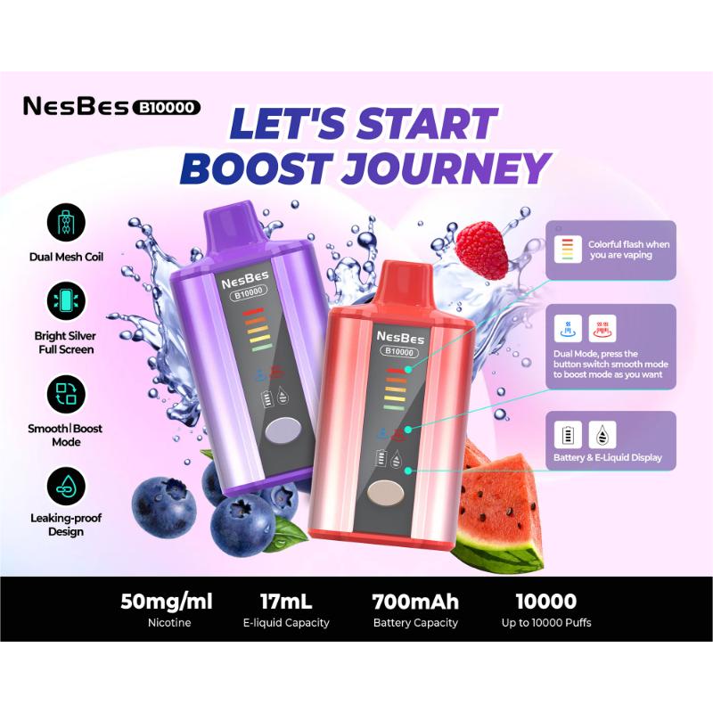NESBES B10000 Puffs Disposable Vape Wholesale NesBes CTYVape